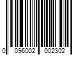 Barcode Image for UPC code 0096002002302