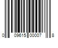 Barcode Image for UPC code 009615000078