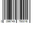 Barcode Image for UPC code 0096749750016