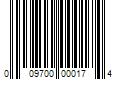 Barcode Image for UPC code 009700000174