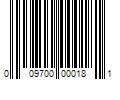 Barcode Image for UPC code 009700000181