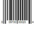 Barcode Image for UPC code 009700000204