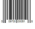 Barcode Image for UPC code 009700000518