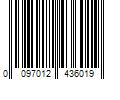 Barcode Image for UPC code 0097012436019