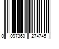 Barcode Image for UPC code 0097360274745