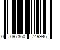 Barcode Image for UPC code 0097360749946