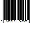 Barcode Image for UPC code 0097512547062