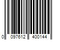 Barcode Image for UPC code 0097612400144