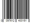 Barcode Image for UPC code 0097612400151