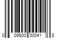 Barcode Image for UPC code 009800000418