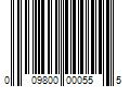 Barcode Image for UPC code 009800000555