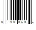 Barcode Image for UPC code 009800006304