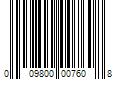 Barcode Image for UPC code 009800007608