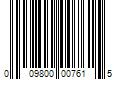 Barcode Image for UPC code 009800007615