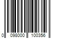 Barcode Image for UPC code 0098000100356