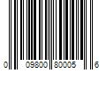 Barcode Image for UPC code 009800800056