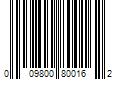 Barcode Image for UPC code 009800800162