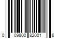 Barcode Image for UPC code 009800820016