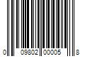 Barcode Image for UPC code 009802000058