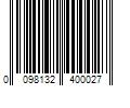 Barcode Image for UPC code 0098132400027