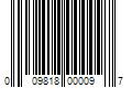 Barcode Image for UPC code 009818000097