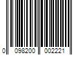 Barcode Image for UPC code 0098200002221