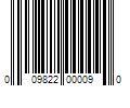 Barcode Image for UPC code 009822000090