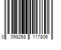 Barcode Image for UPC code 0098268117806