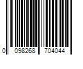 Barcode Image for UPC code 0098268704044