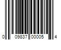 Barcode Image for UPC code 009837000054