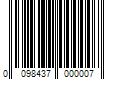 Barcode Image for UPC code 0098437000007