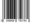 Barcode Image for UPC code 0098686750760