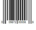 Barcode Image for UPC code 009872000088