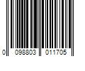 Barcode Image for UPC code 0098803011705