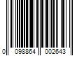 Barcode Image for UPC code 0098864002643