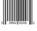 Barcode Image for UPC code 009922000082