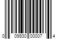 Barcode Image for UPC code 009930000074