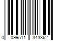 Barcode Image for UPC code 0099511343362