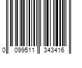 Barcode Image for UPC code 0099511343416