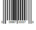 Barcode Image for UPC code 009967000078