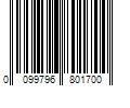 Barcode Image for UPC code 0099796801700