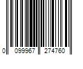 Barcode Image for UPC code 0099967274760