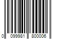 Barcode Image for UPC code 0099981800006