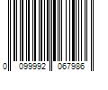 Barcode Image for UPC code 0099992067986