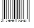 Barcode Image for UPC code 0099996005038