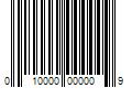 Barcode Image for UPC code 010000000009