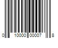 Barcode Image for UPC code 010000000078