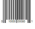 Barcode Image for UPC code 010000000801