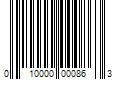 Barcode Image for UPC code 010000000863