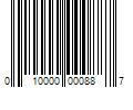 Barcode Image for UPC code 010000000887